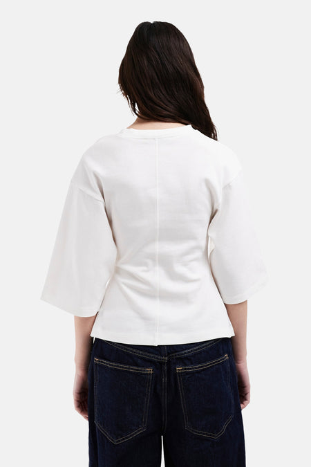 Top uni manche courte Blanc - TOPSHOP