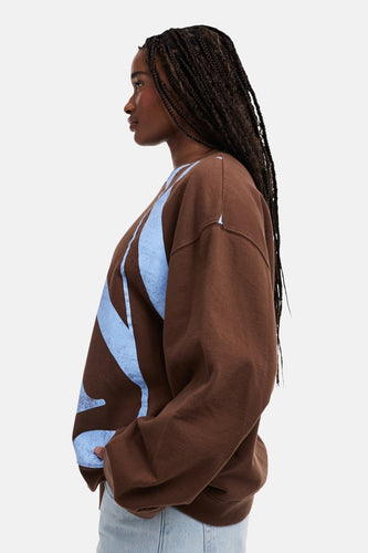 Sweat col O brun - TOPSHOP - TOPSHOP