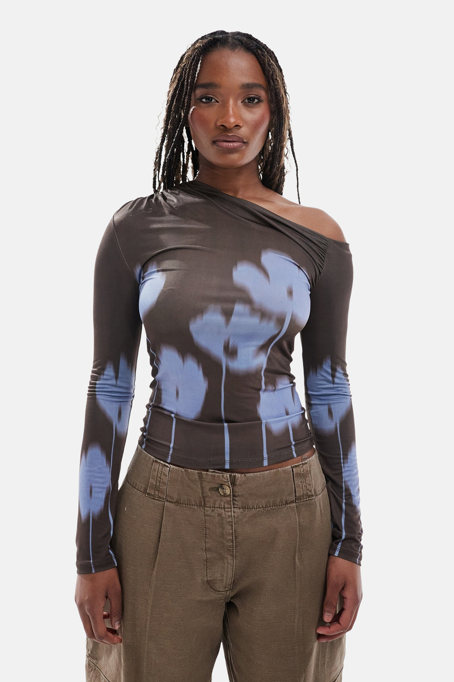 T-shirt à manches longues - brun - TOPSHOP