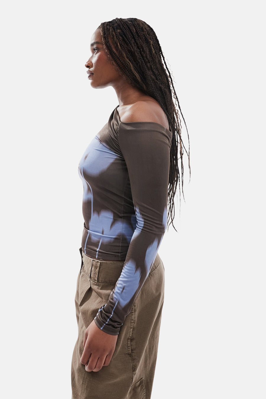 T-shirt à manches longues - brun - TOPSHOP