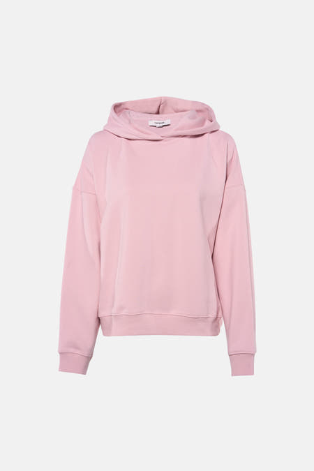 Gilet rose de TOPSHOP, avec des manches longues et un bord côtelé.