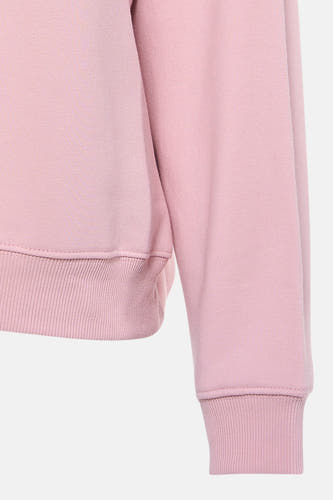 Gilet rose de TOPSHOP, avec des bordures côtelées et une couleur unie.