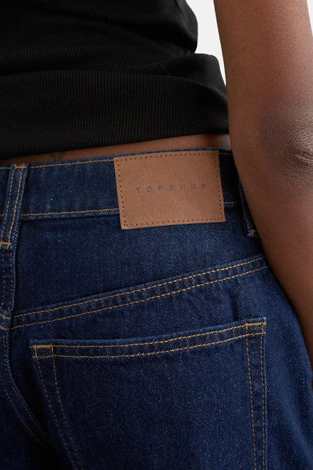 Short dark blue denim - TOPSHOP