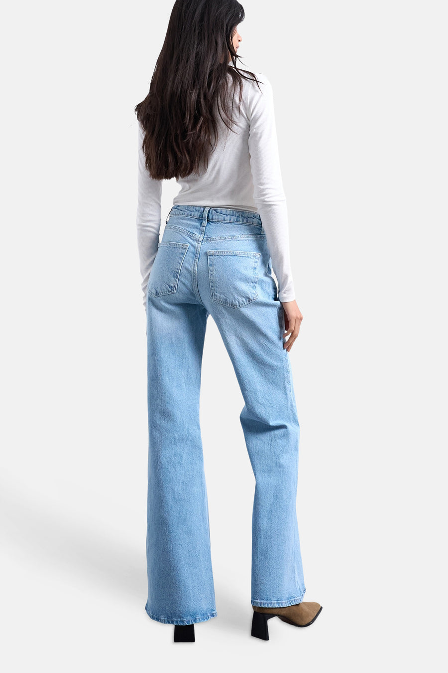 Jeans flared light blue denim - TOPSHOP