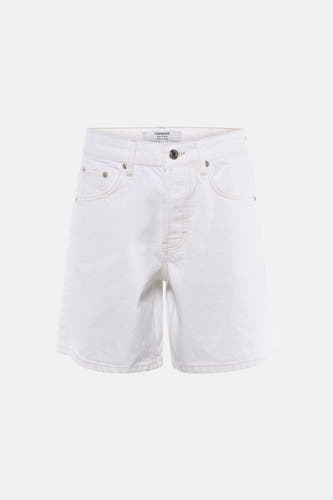 Short blanc TOPSHOP avec surpiqûres contrastées, fermeture à boutons et poches avant.