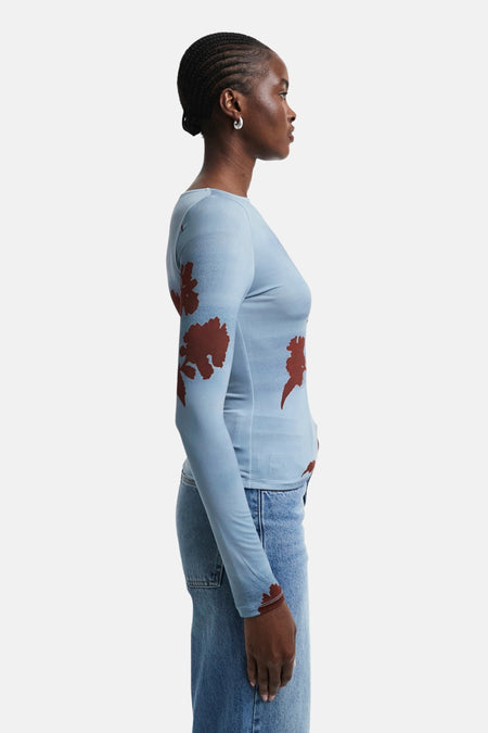 T-shirt à manches longues - bleu