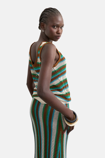 Top (sans manches) multicolore - TOPSHOP