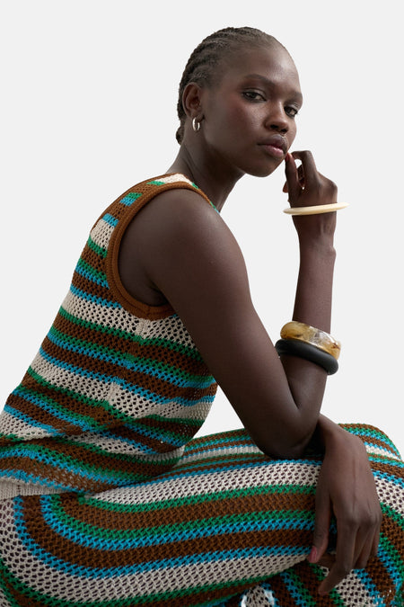 Top (sans manches) multicolore - TOPSHOP