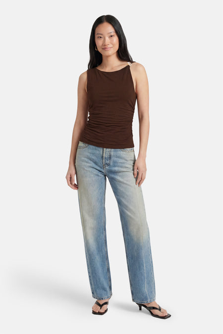 Top - brun