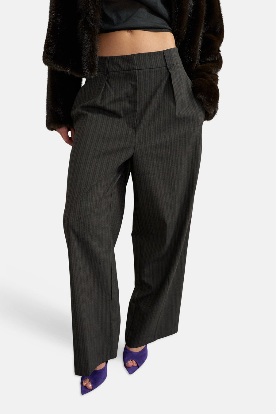 Pantalon de costume brun - TOPSHOP