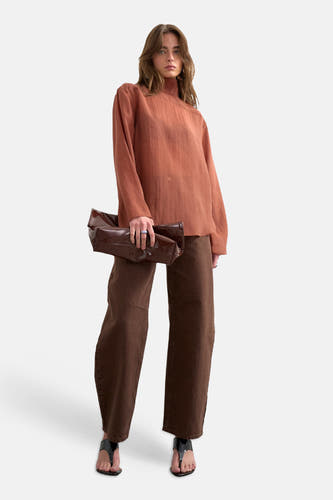 Chemisier (manches longues) orange - TOPSHOP