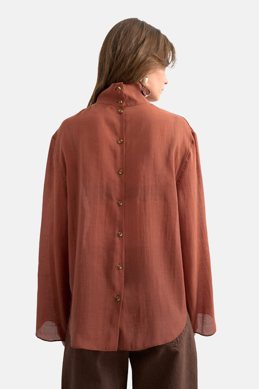 Chemisier (manches longues) orange - TOPSHOP