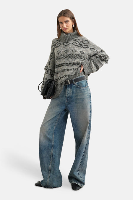 Pull à col roulant - Grey