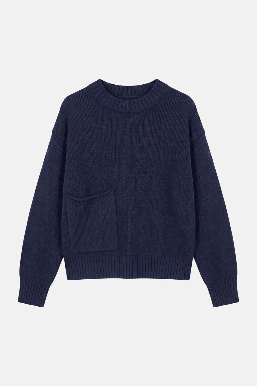 Pull col O bleu - TOPSHOP