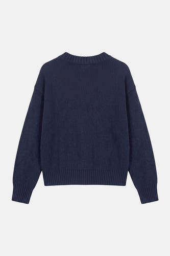 Pull col O bleu - TOPSHOP