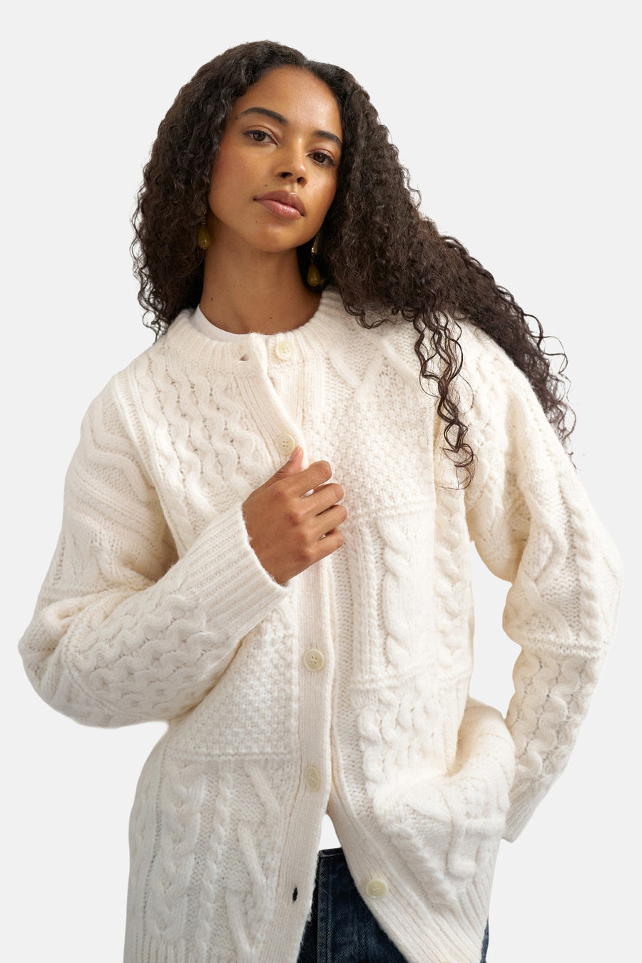 Cardigan Écru - TOPSHOP
