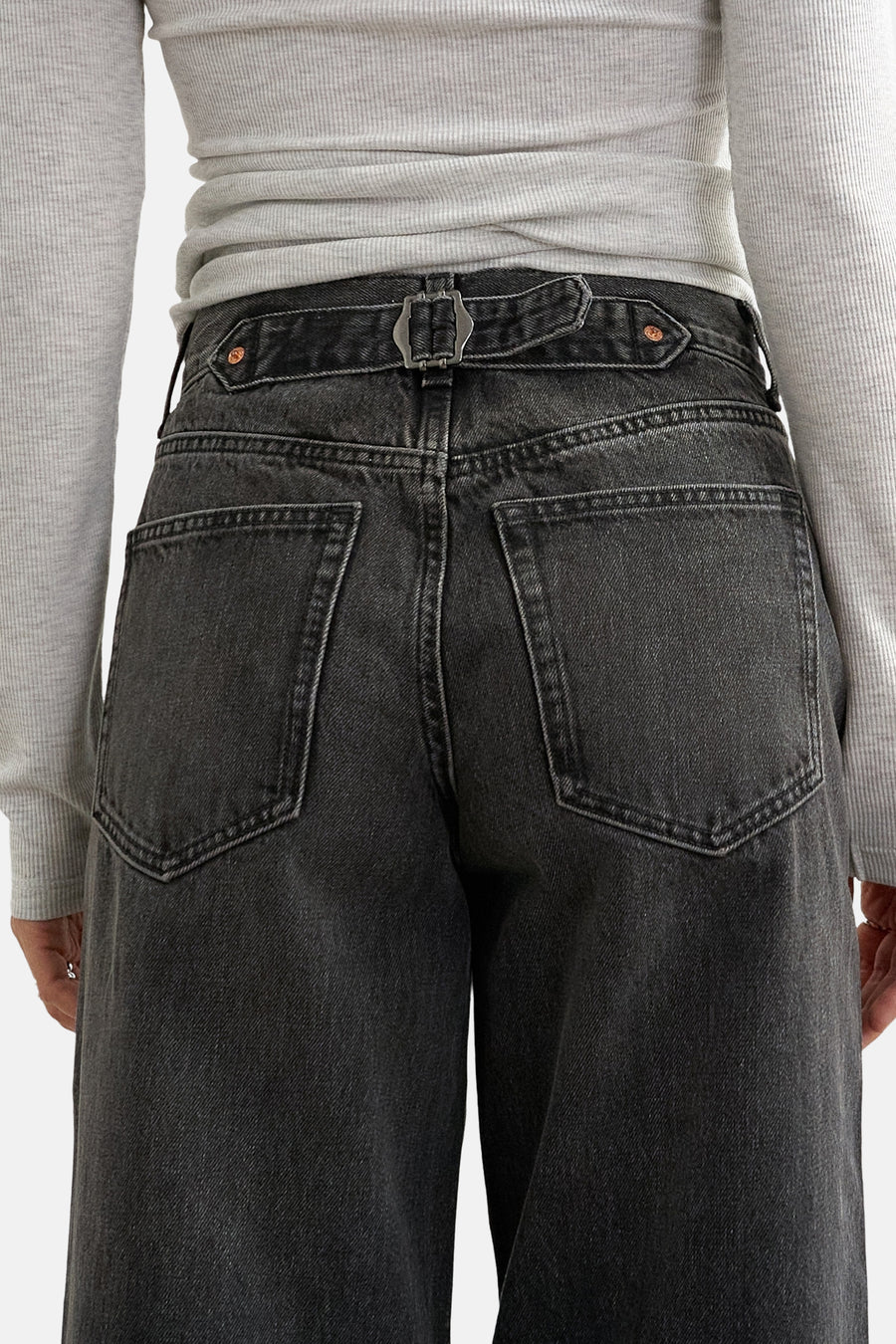 Jeans wide black denim - TOPSHOP