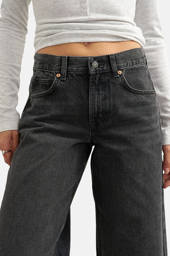 Jeans wide black denim - TOPSHOP