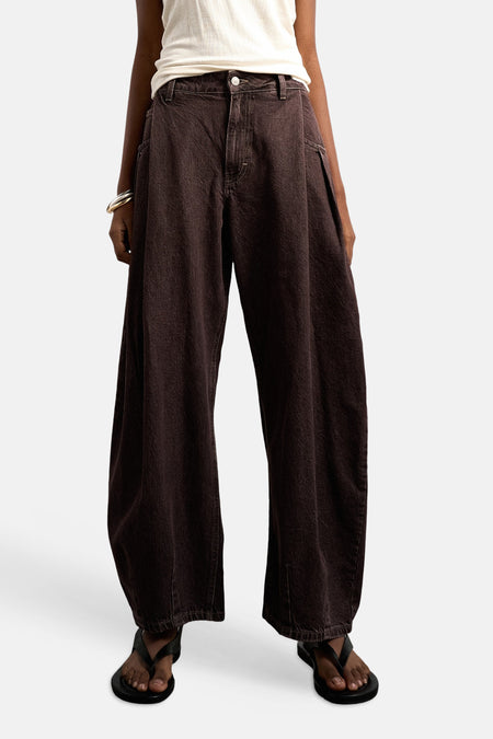 Jeans coloré - Brown Denim