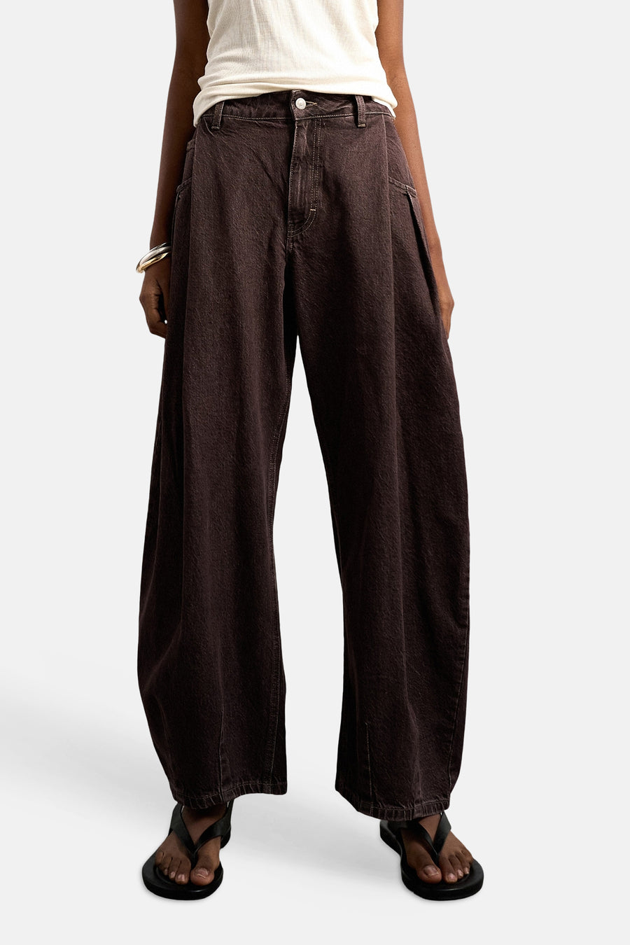 Jeans coloré - Brown Denim