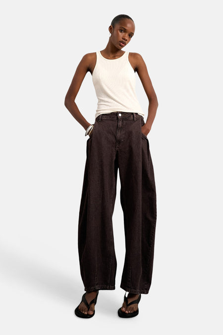 Jeans coloré - Brown Denim