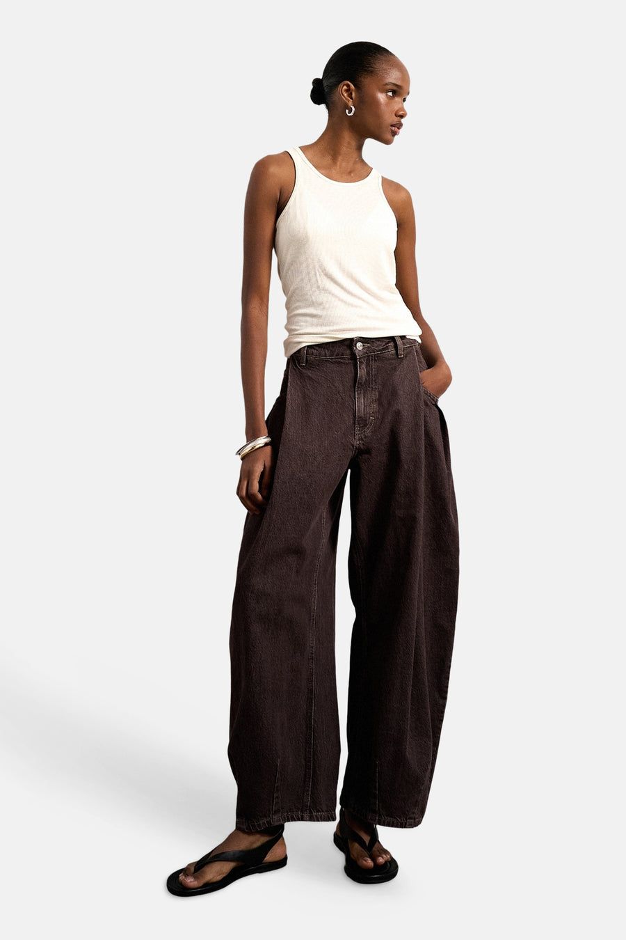 Jeans coloré - Brown Denim