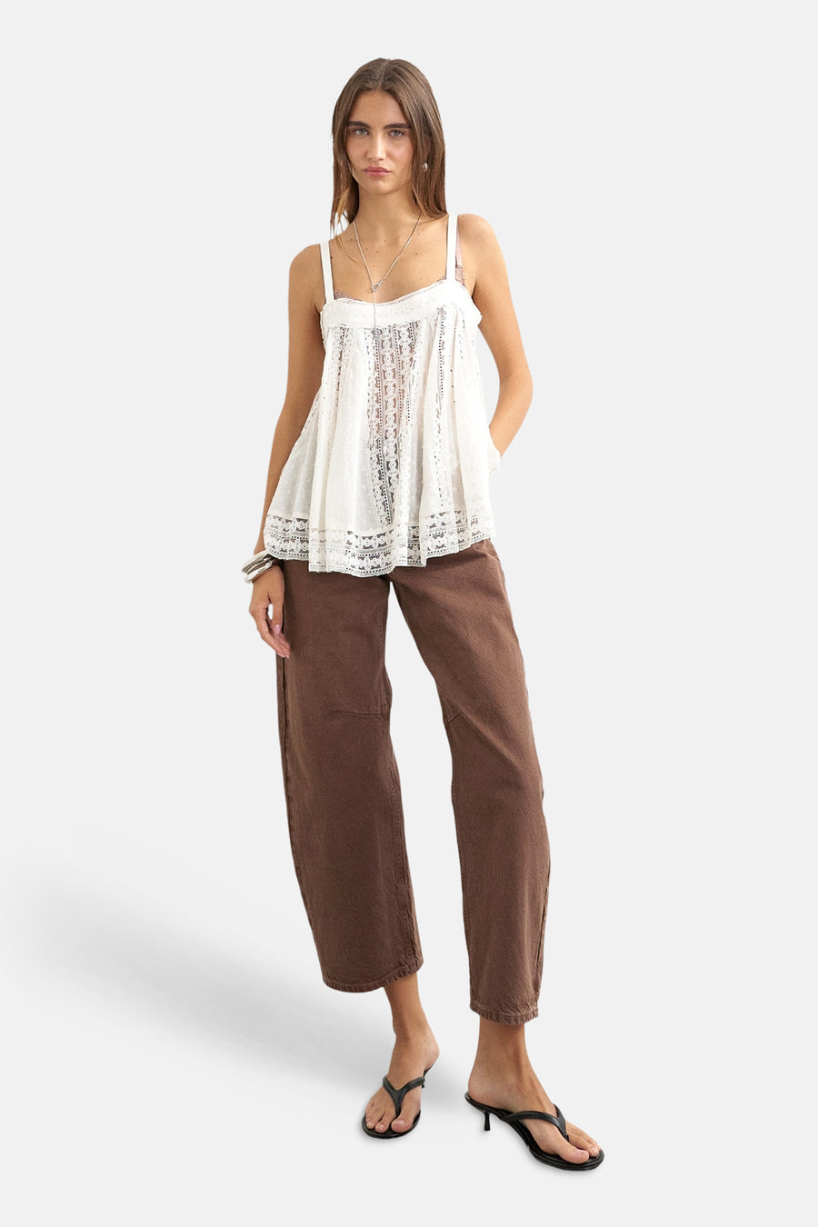 Jeans coloré - Brown Denim