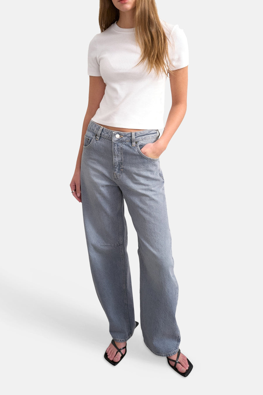 Jeans coupe spécial light grey denim - TOPSHOP