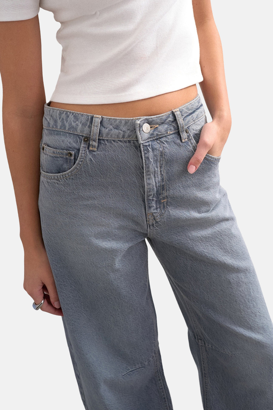 Jeans coupe spécial light grey denim - TOPSHOP