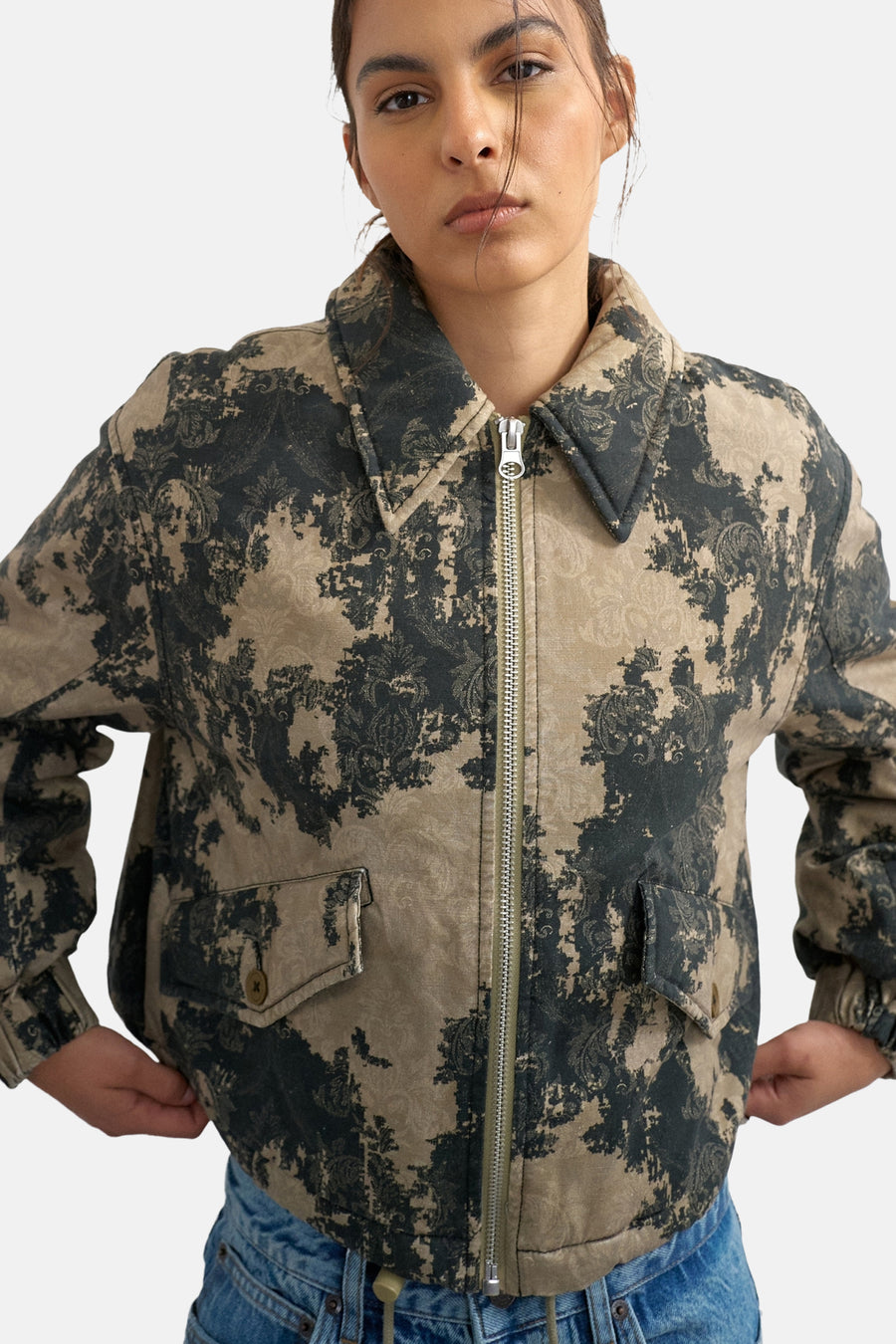 Veste courte beige - TOPSHOP