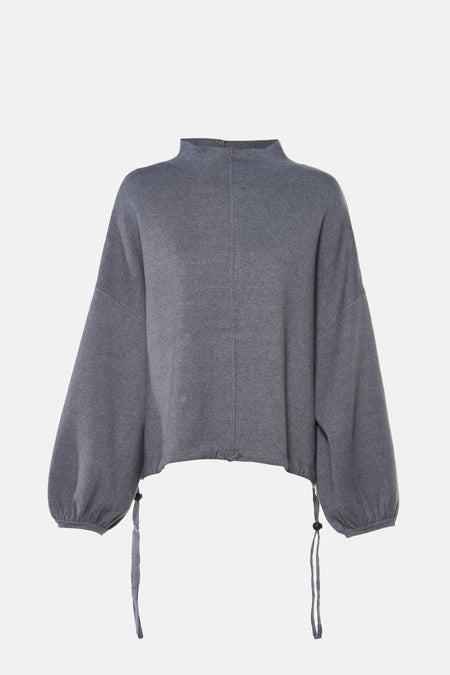 Pull col O - gris