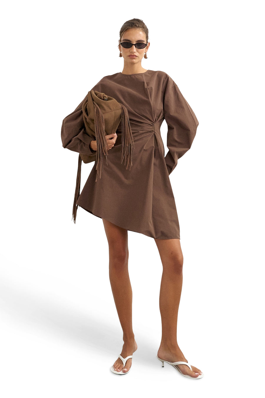 Robe à manches longues - Chocolate Brown