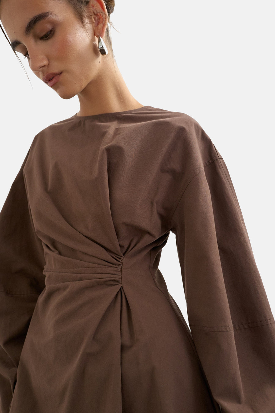 Robe à manches longues - Chocolate Brown