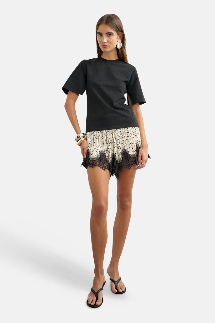 Top uni manche courte noir - TOPSHOP