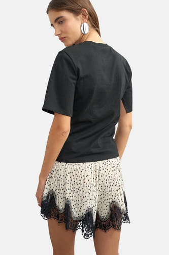 Top uni manche courte noir - TOPSHOP