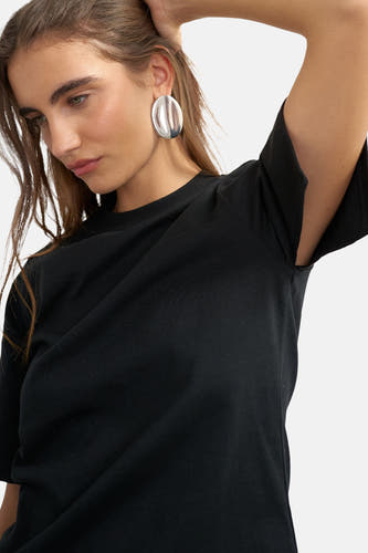 Top uni manche courte noir - TOPSHOP