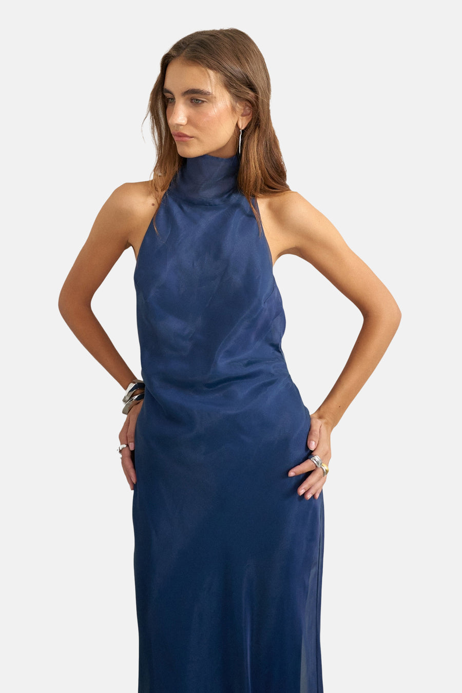 Robes sans manches bleu - TOPSHOP