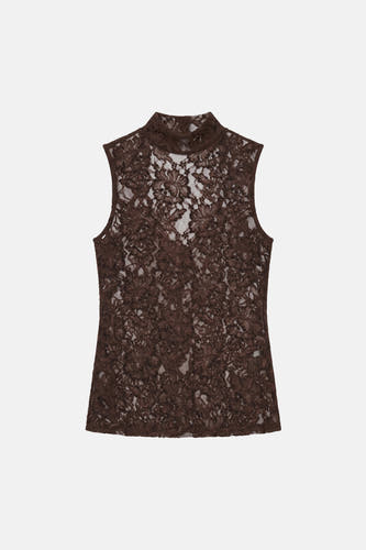 T-shirt (manches courtes) brun - TOPSHOP