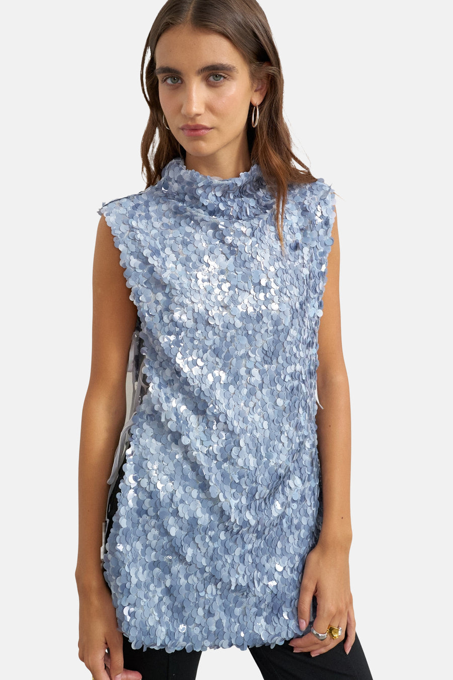 Chemisier (sans manches) bleu - TOPSHOP