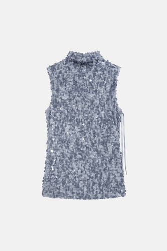Chemisier (sans manches) bleu - TOPSHOP