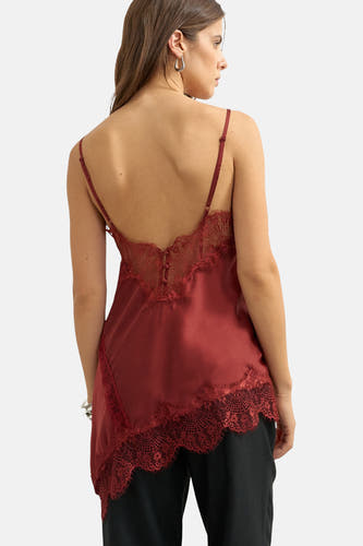 Chemisier (sans manches) rouge - TOPSHOP