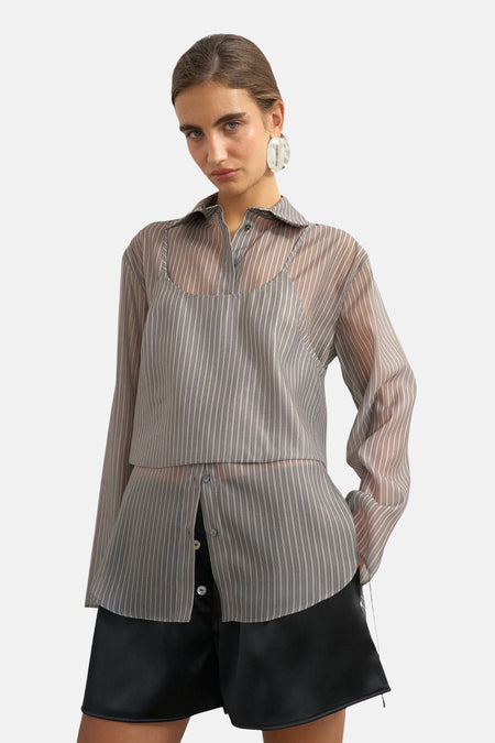 Chemise à manches longues - vert