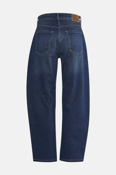 Jean en denim bleu marine spécial fit de MAC, avec des poches arrière et une étiquette en cuir.