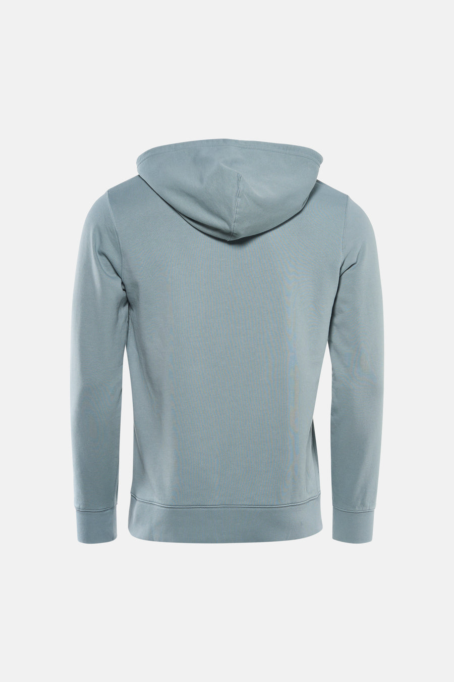 Blauwe sweater met kap van Levi's®, rugaanzicht met lange mouwen en een effen design.