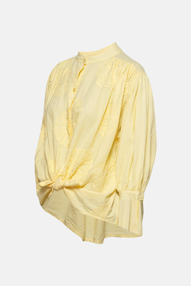 Chemise à manches longues - jaune