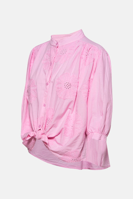 Chemise à manches longues - rose