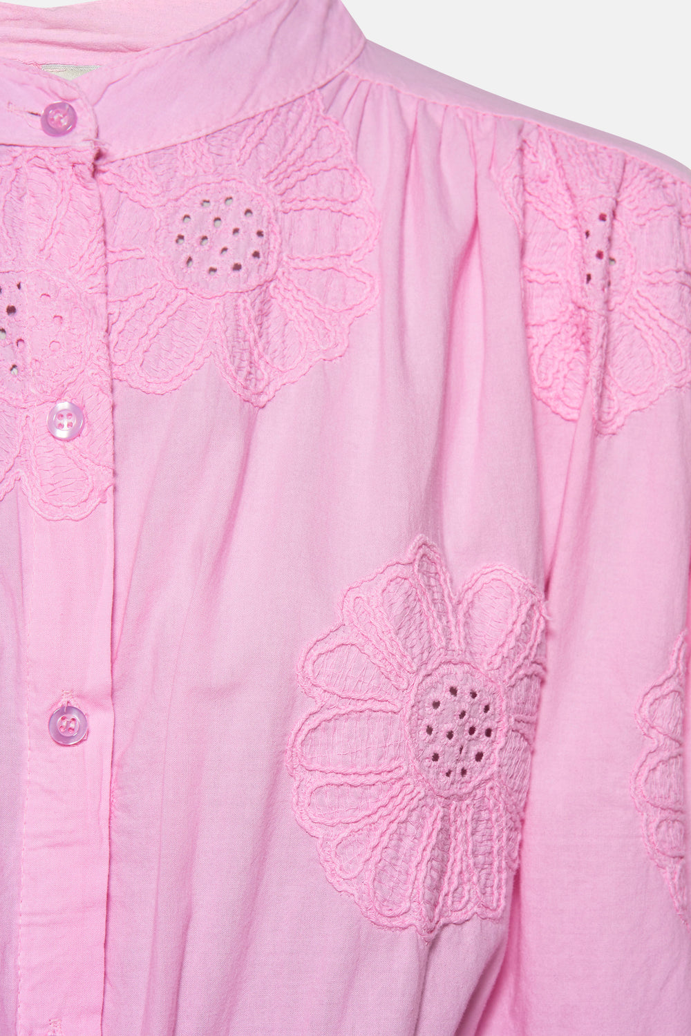 Chemisier (manches longues) Rose - Terra di Siena