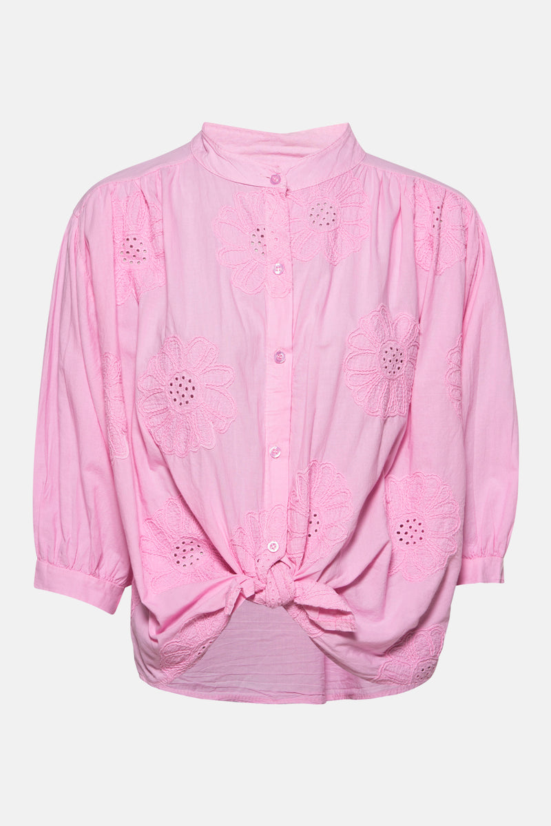 Chemise à manches longues - rose