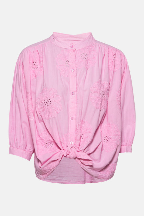Chemisier (manches longues) Rose - Terra di Siena