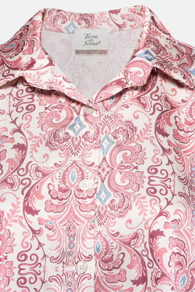 Chemisier (manches longues) Rose - Terra di Siena